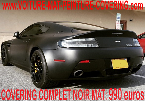 aston-martin-DB9-noir-mat-noire mate, peinture noir mate, peinture