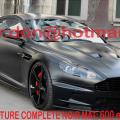 Aston Martin DB9 noir mat, Aston Martin DB9 covering peinture noir mat