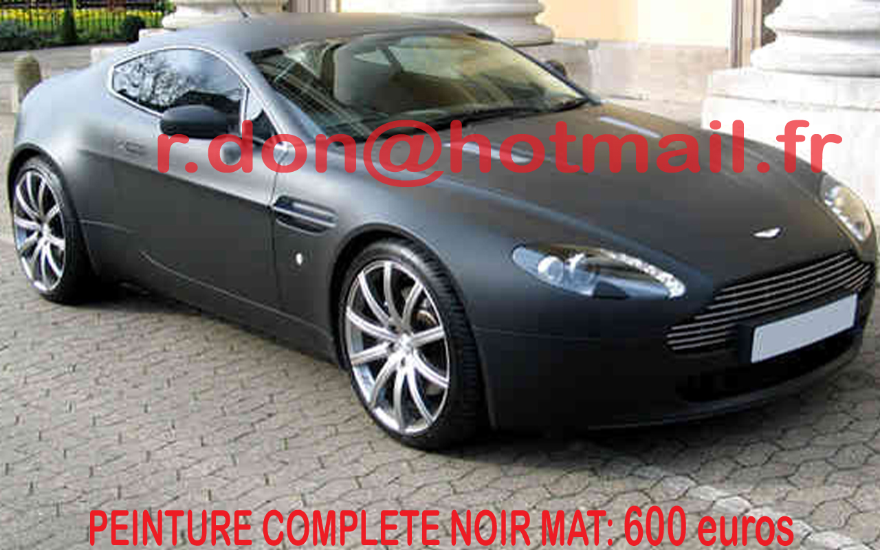 Aston Martin Vantage noir mat, Aston Martin noir mat