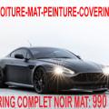 ASTON-MARTIN-DB9-peinture noir carbone, noir mat, noir mate