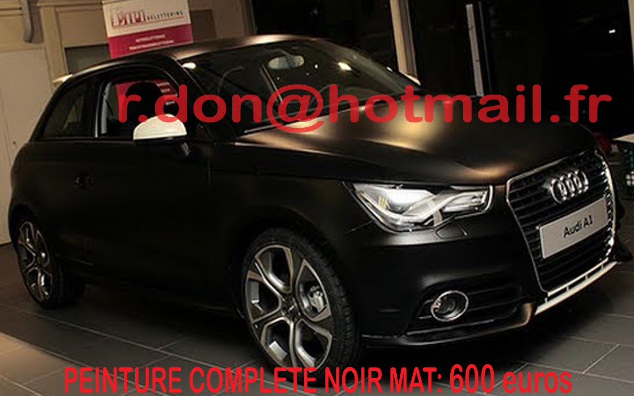 Audi A1 noir mat, Audi A1 noir mat, Audi A1 mat