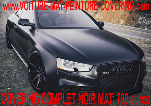 autocollant mat voiture, peinture voiture gris mat, voiture noire mat