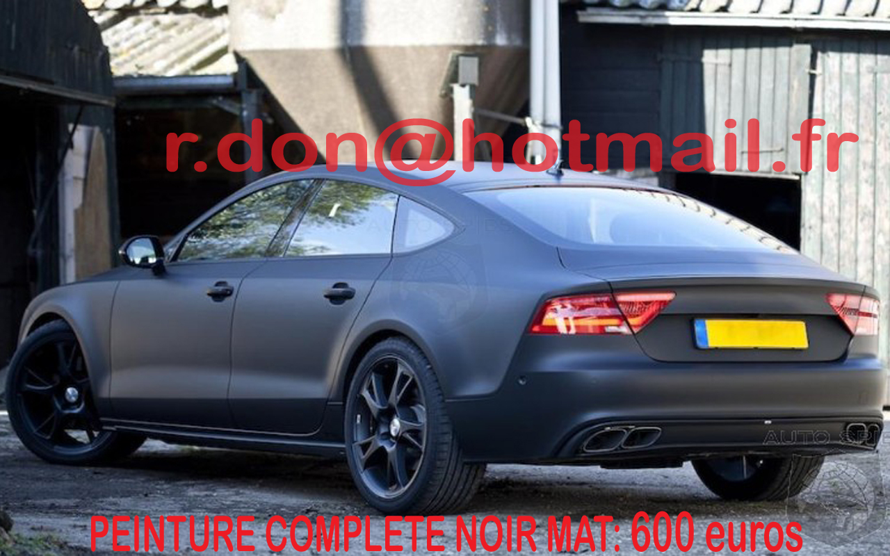 Audi A7 noir mat, Audi A7 noir mat, Audi A7 mat