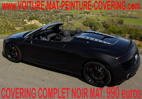 Le noir mat donnera un style supplémentaire à votre voiture.