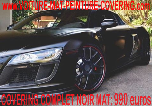 Le film Covering noir mat assure à votre auto un look racé.