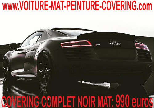 Le covering noir mat pour le covering est un must have.