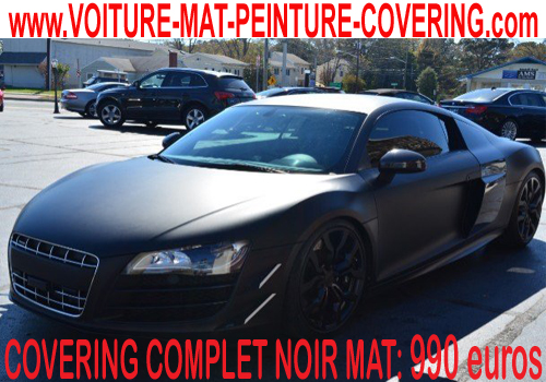 Le covering noir mat remplacera la couleur d'origine de votre auto.