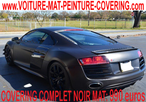 Passez au  covering noir mat  pour un covering total de votre auto.