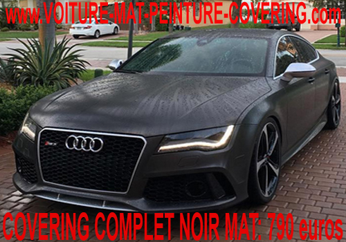 Le covering noir mat donnera un look chic à votre voiture.