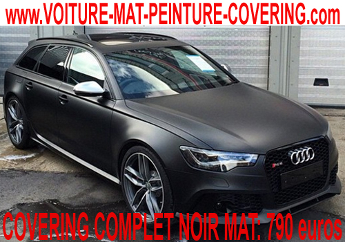 Faites un covering noir mat pour donner à votre auto un look dément!