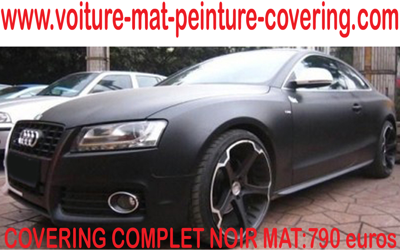 Le must de la personnalisation des véhicules : le covering noir mat.