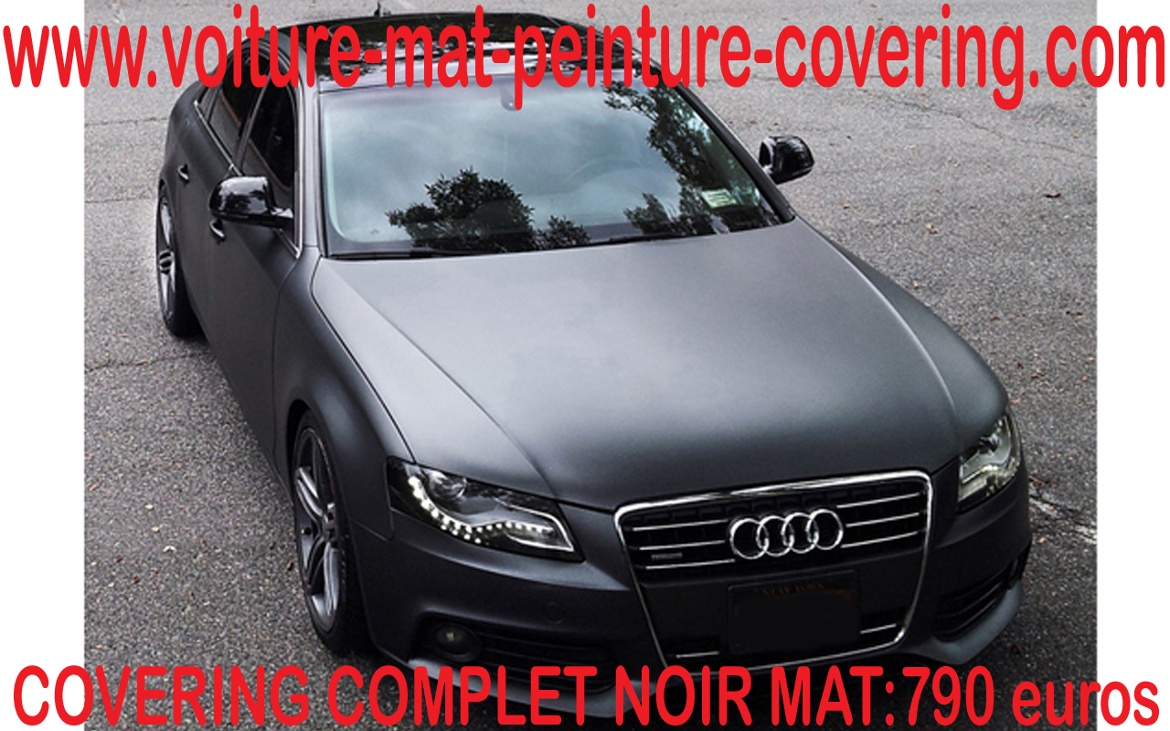 Le noir mat  est LA couleur ultime pour un covering parfait.