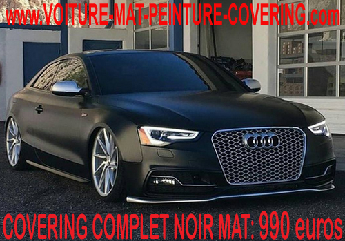 Avec le noir mat, votre voiture retrouvera une allure atypique.