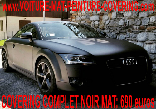 Personnalisez votre véhicule avec un covering noir mat.