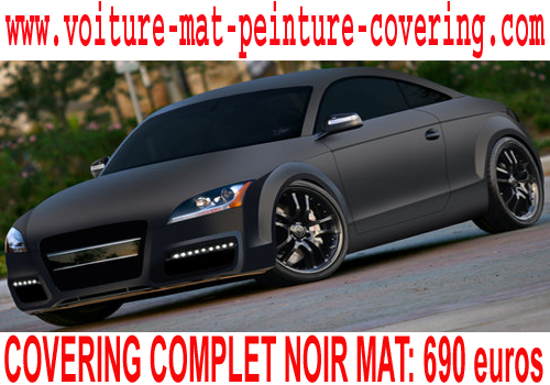 Le Covering noir mat permet d'obtenir une couleur mate de qualité.