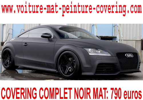 Pour un modèle unique, optez pour le covering noir mat.