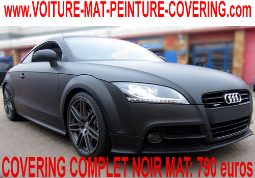 Le covering noir mat fera sensation sur votre vehicule.