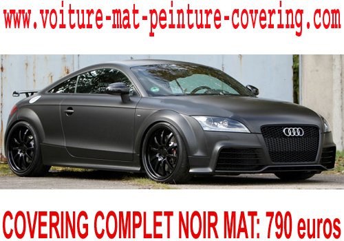 Le covering noir mat s'adapte à toutes les automobiles.
