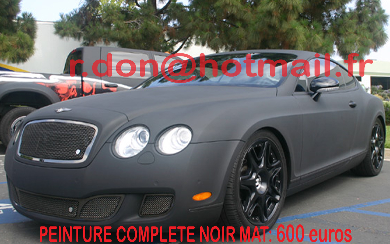 Bentley Continental GT noir mat, Bentley Continental GT noir mat