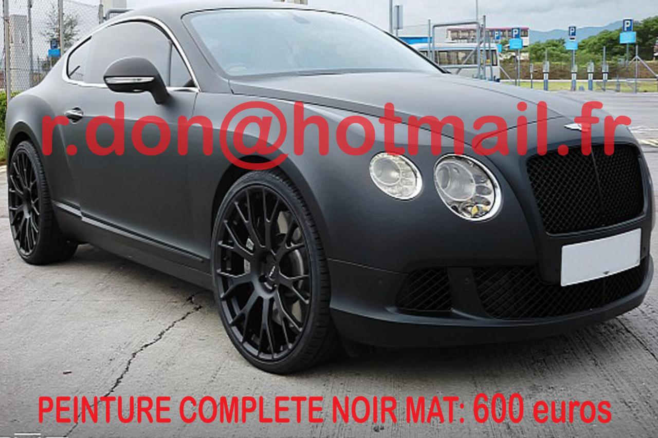 Bentley Continental GT noir mat, Bentley Continental GT noir maT