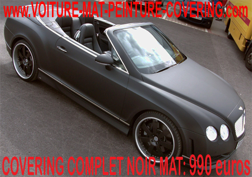 Ce covering noir mat recouvre avec precision votre voiture.
