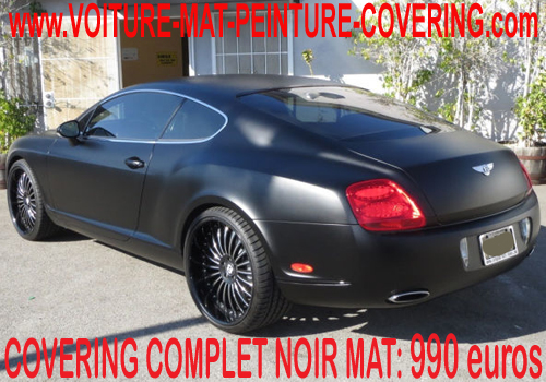 Ce covering noir mat recouvrira parfaitement votre peinture d'origine.