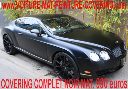 Le covering noir mat donnera un look chic à votre voiture.