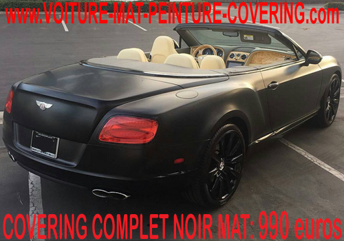 Avec un covering noir mat, donnez un look incroyable à votre auto!