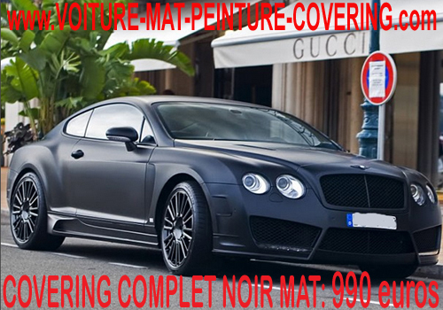 Le covering noir mat est exclusif et vous permettra de vous démarquer.