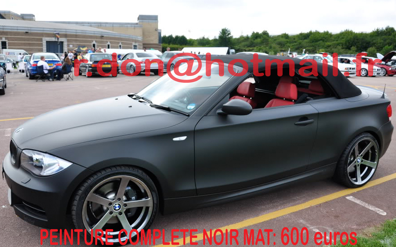 BMW Serie 1 noir mat, BMW Serie 1 noir mat