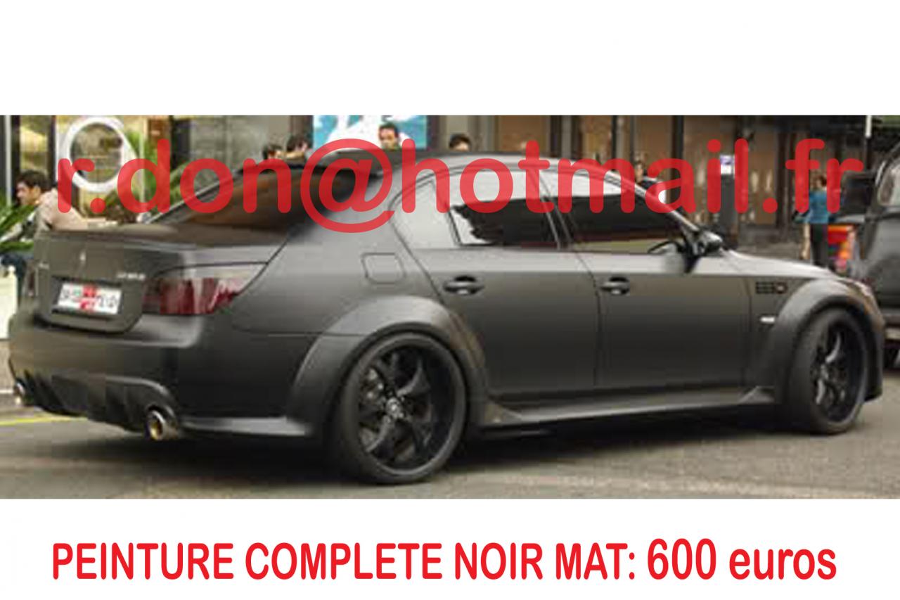 BMW Serie 5 noir mat, BMW Serie 5 noir mat, BMW mat