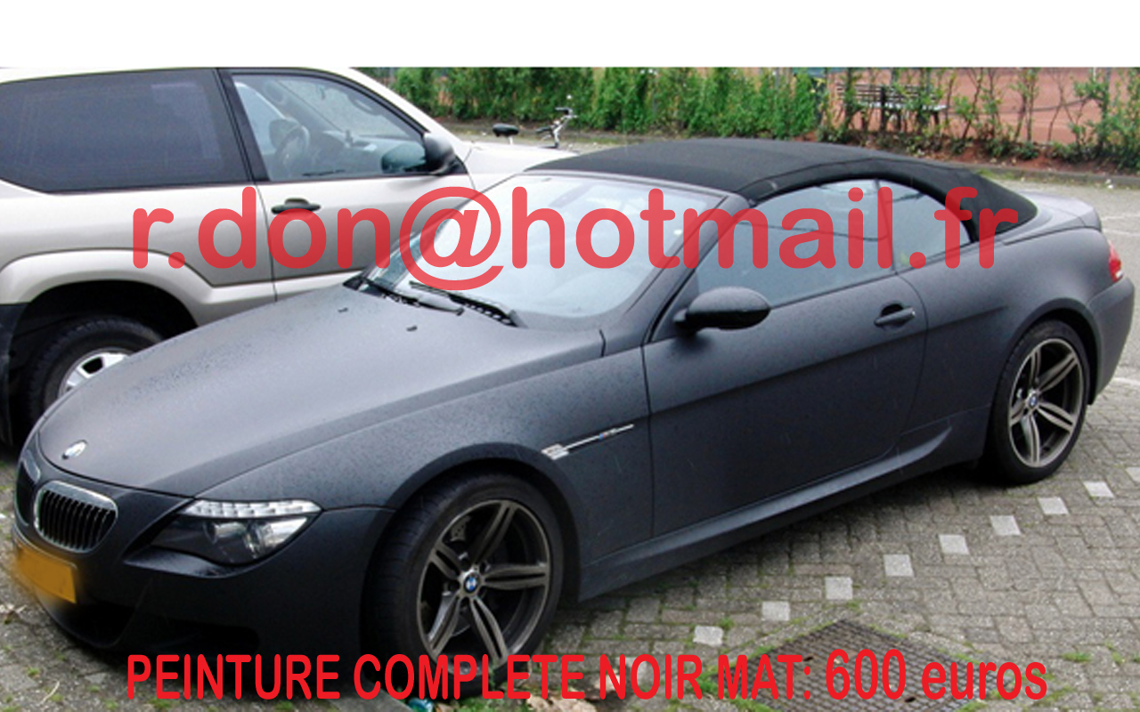 BMW Serie 6 noir mat, BMW Serie 6 noir mat