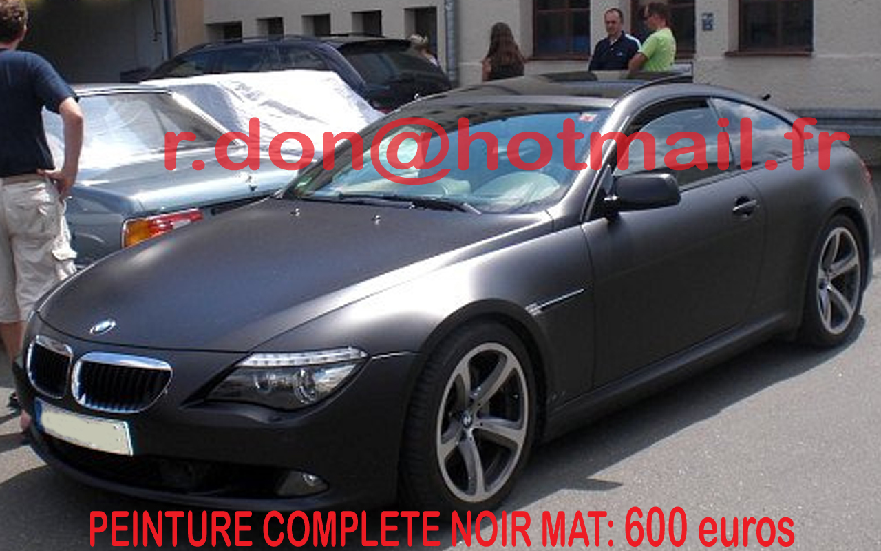 BMW Serie 6 noir mat, BMW Serie 6 noir mat