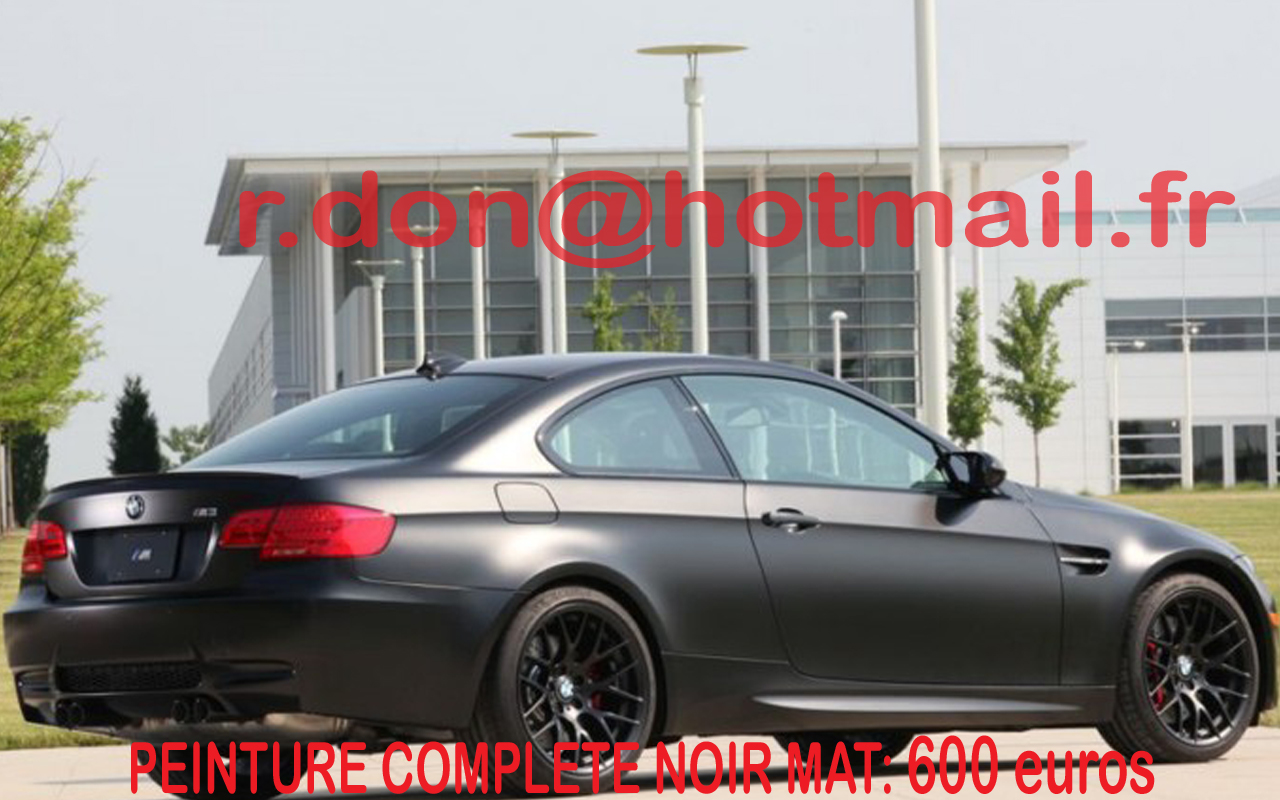 BMW Serie M3 noir mat, BMW Serie M3 noir mat