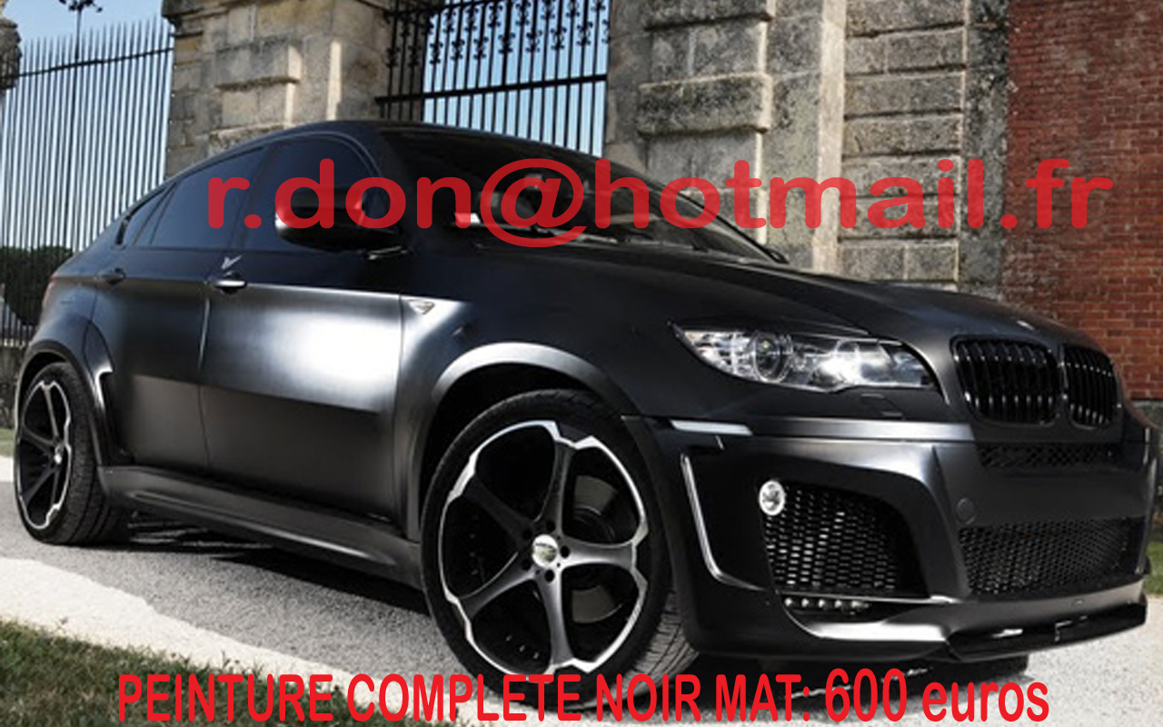 BMW X6 noir mat, BMW X6 noir mat, BMW mat