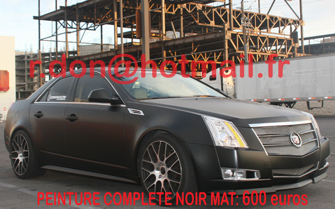 Cadillac CTS noir mat, Cadillac CTS noir mat