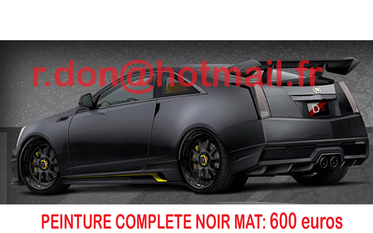 Cadillac CTS V noir mat, Cadillac CTS V noir mat