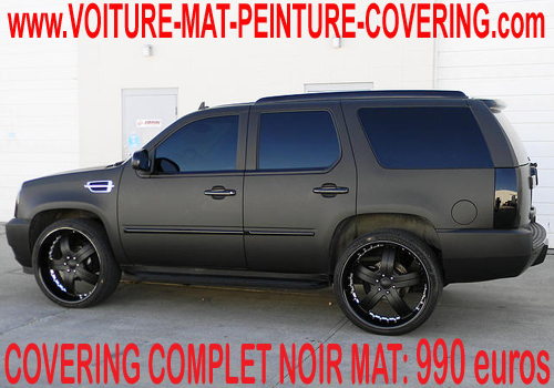 Le covering noir mat est l'idéal pour transformer votre voiture.