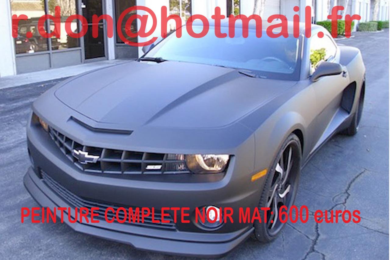 Chevrolet Camaro noir mat, Chevrolet Camaro noir mat, Chevrolet mat