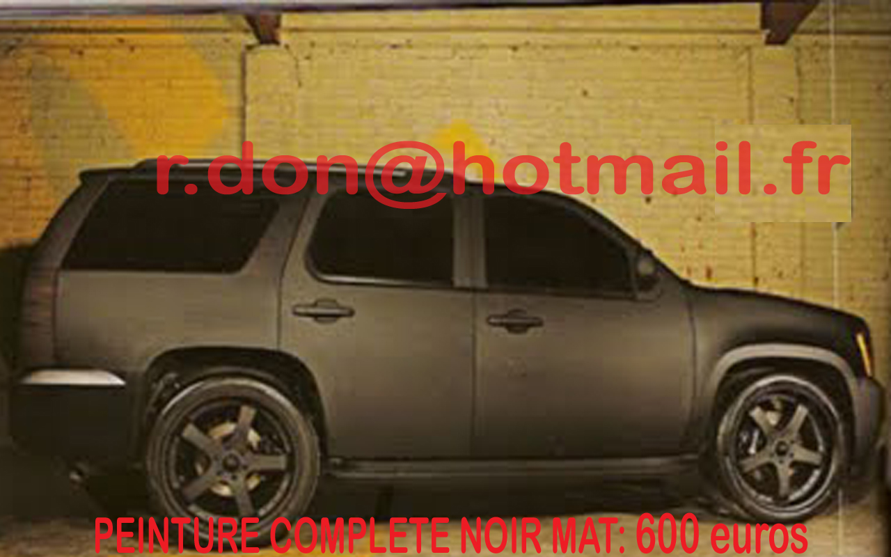 Chevrolet Tahoe noir mat, Chevrolet Tahoe noir mat, Chevrolet mat