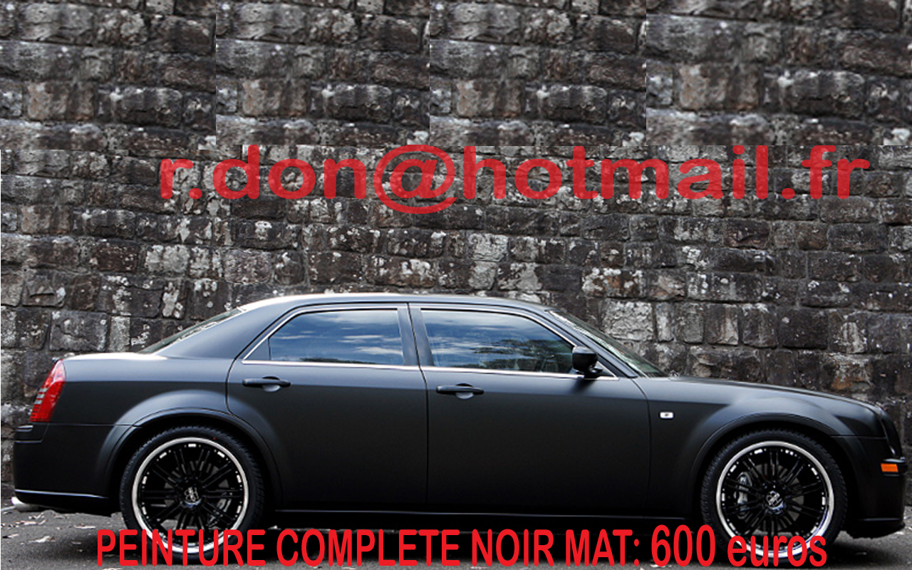 Chrysler 300C noir mat, Chrysler 300C Covering noir mat