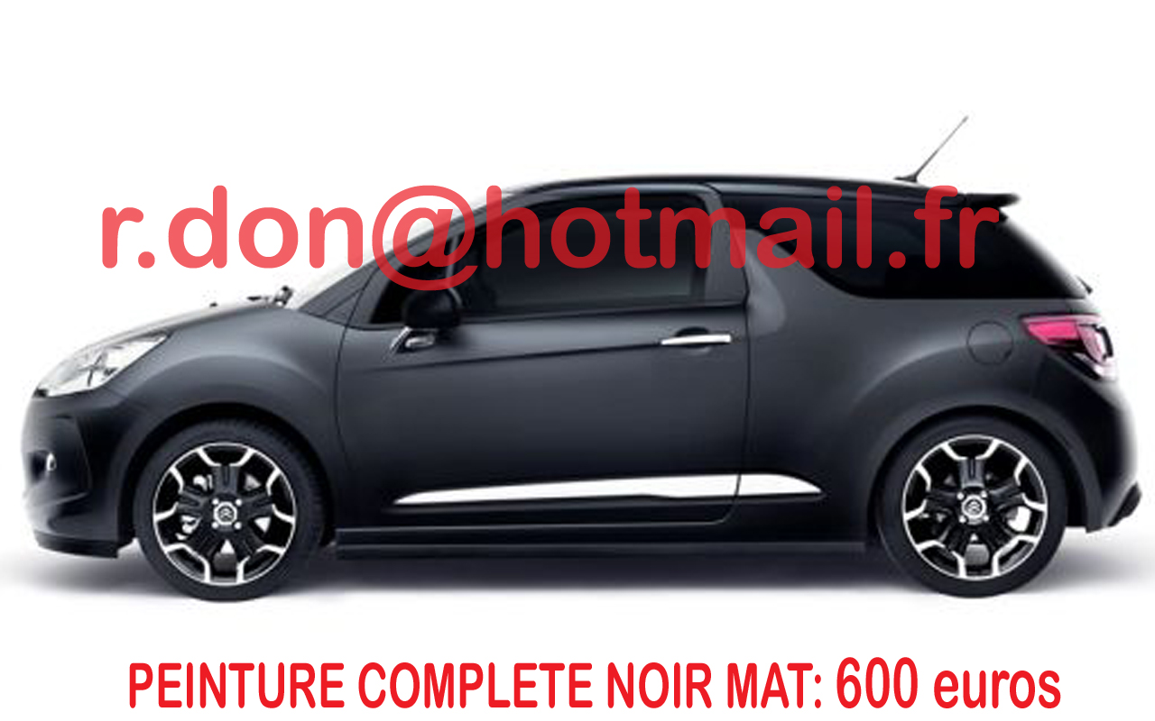 Citroen DS3 noir mat, Citroen DS3 noir mat