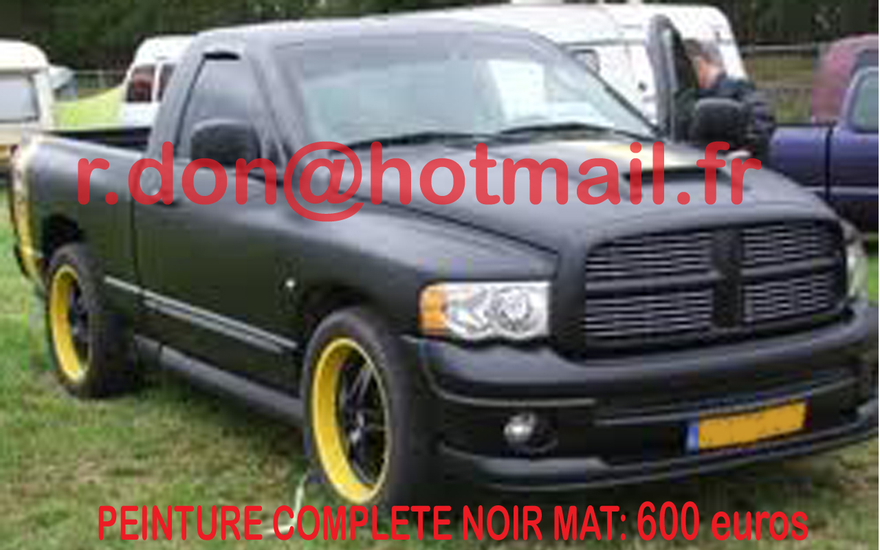 Dodge RAM noir mat, Dodge RAM noir mat