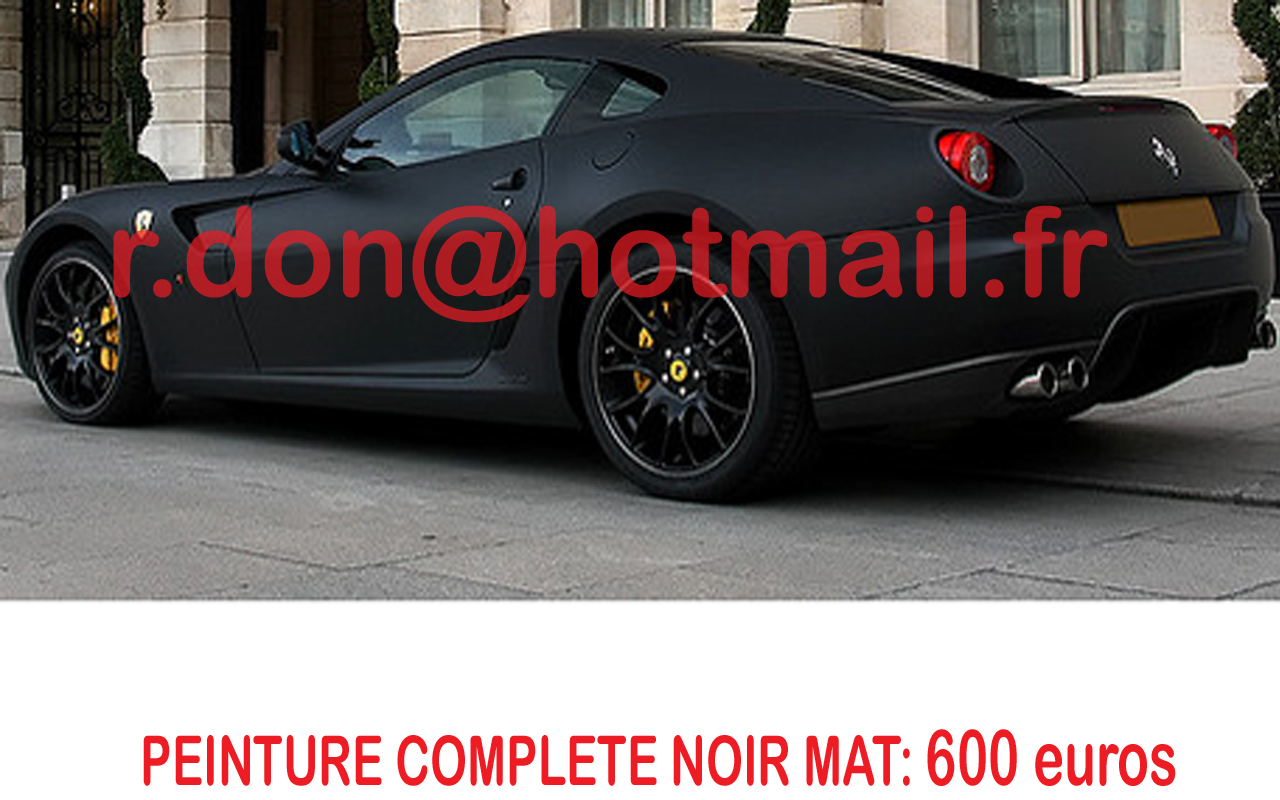 Ferrari 599 GTB noir mat, Ferrari 599 GTB noir mat, Ferrari noir mat
