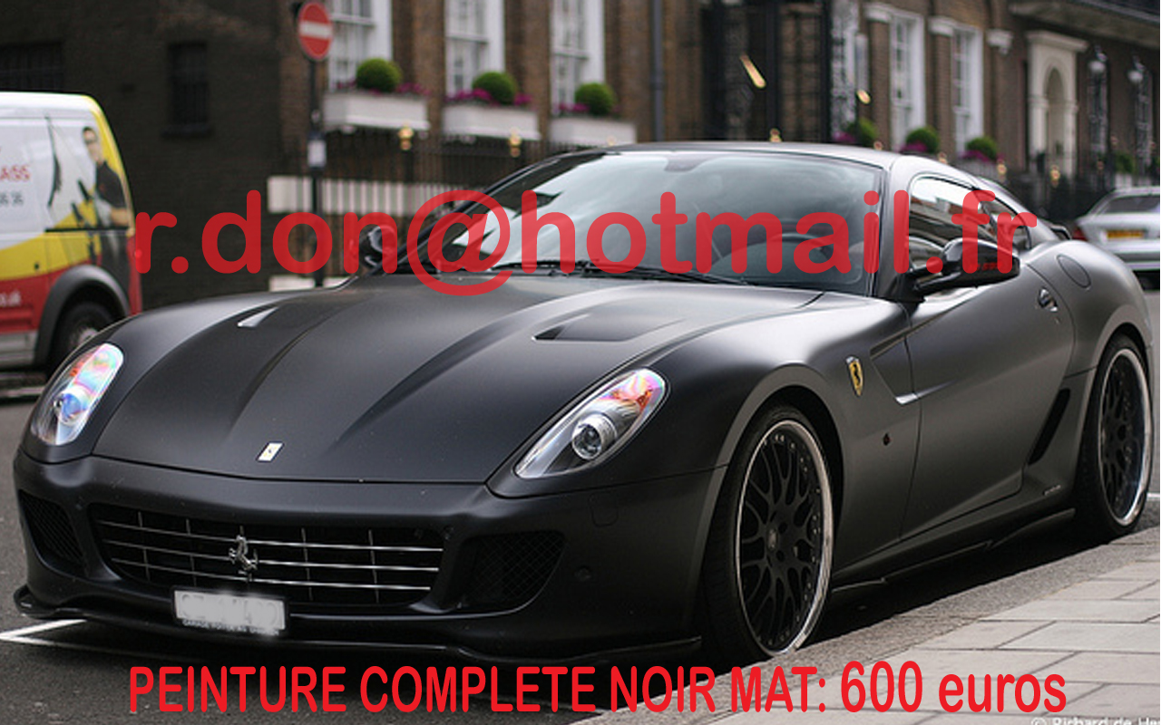 Ferrari 599 GTB noir mat, Ferrari 599 GTB noir mat, Ferrari noir mat