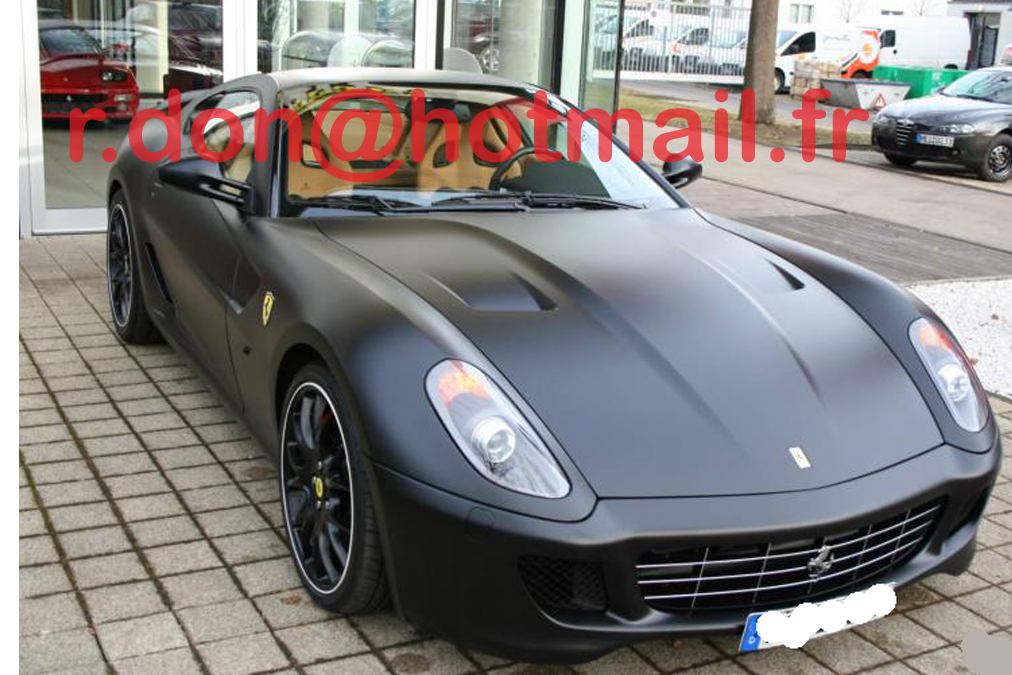 Ferrari 599 noir mat, Ferrari 599 covering peinture noir mat
