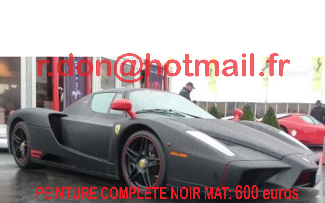 Ferrari Enzo noir mat, Ferrari Enzo noir mat, Ferrari noir mat