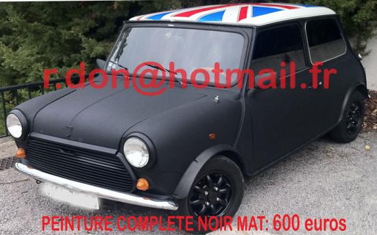 Fiat 500 noir mat, Fiat 500 noir mat, Fiat mat