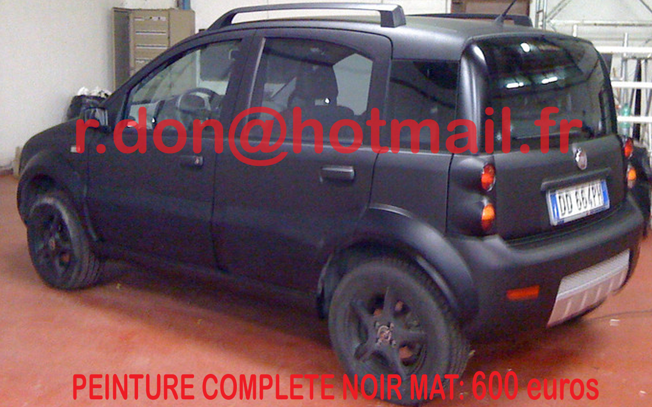 Fiat Panda noir mat, Fiat Panda noir mat, Fiat mat