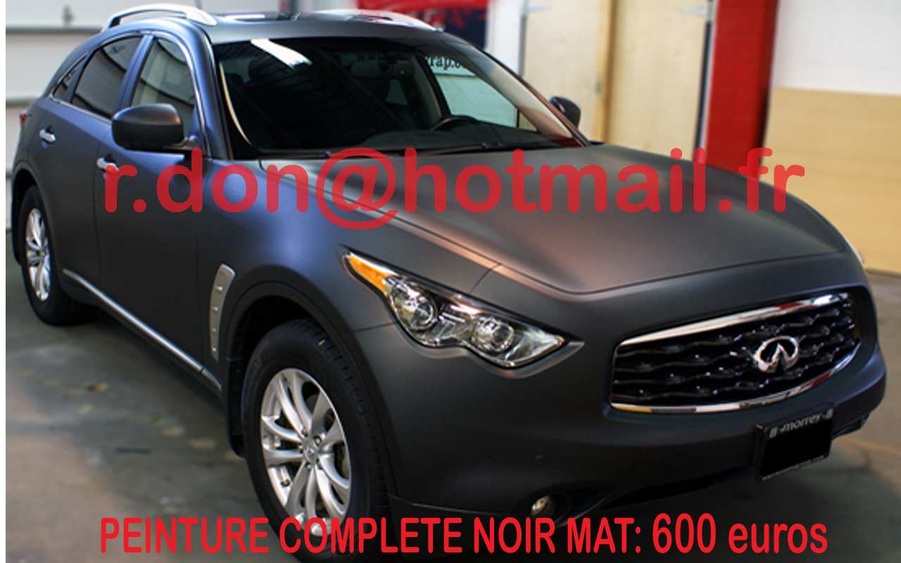 Infiniti FX noir mat, Infiniti FX noir mat, Infiniti noir mat